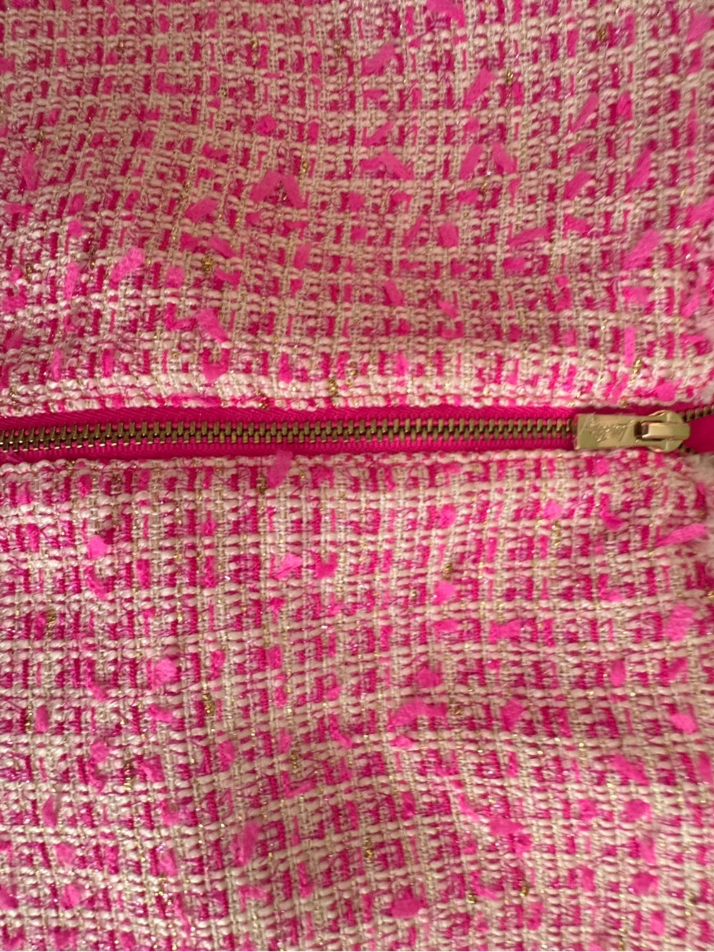 Pink tweed Folie Boucle Top in Pink Palms Fantasy from Lilly Pullitzer - Picture 5 of 7